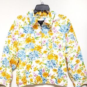 Jones New York Multicolored Floral Jacket